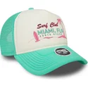 kapa-zaobljena-zelena-snapback-a-frame-foam-front-miami-surf-club-florida-new-era