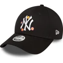 kapa-zaobljena-crna-podesiv-9forty-flower-new-york-yankees-mlb-new-era