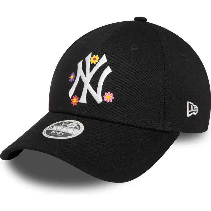 kapa-zaobljena-crna-podesiv-9forty-flower-new-york-yankees-mlb-new-era