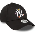 kapa-zaobljena-crna-podesiv-9forty-flower-new-york-yankees-mlb-new-era