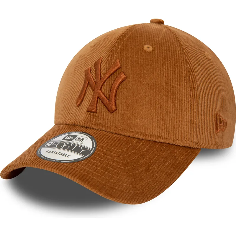 kapa-zaobljena-smeda-podesiv-9forty-cord-new-york-yankees-mlb-new-era