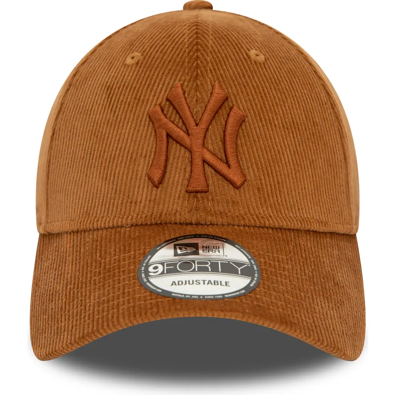kapa-zaobljena-smeda-podesiv-9forty-cord-new-york-yankees-mlb-new-era