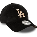 kapa-zaobljena-crna-podesiv-9forty-cord-los-angeles-dodgers-mlb-new-era