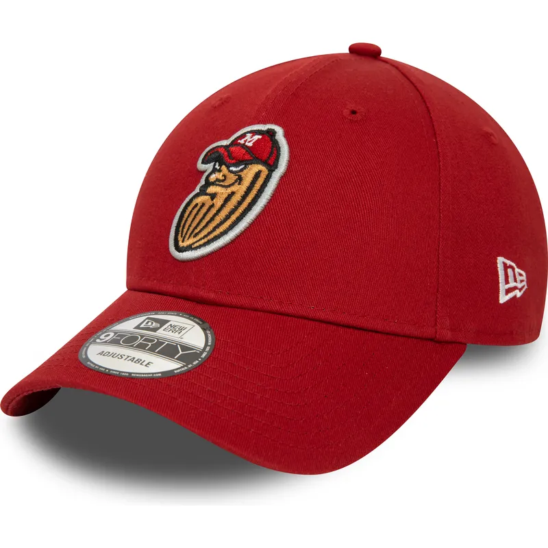 kapa-zaobljena-crvena-podesiv-9forty-minor-league-modesto-nuts-milb-new-era