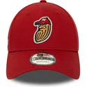 new-era-curved-brim-9forty-minor-league-modesto-nuts-milb-red-adjustable-cap