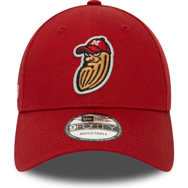 kapa-zaobljena-crvena-podesiv-9forty-minor-league-modesto-nuts-milb-new-era