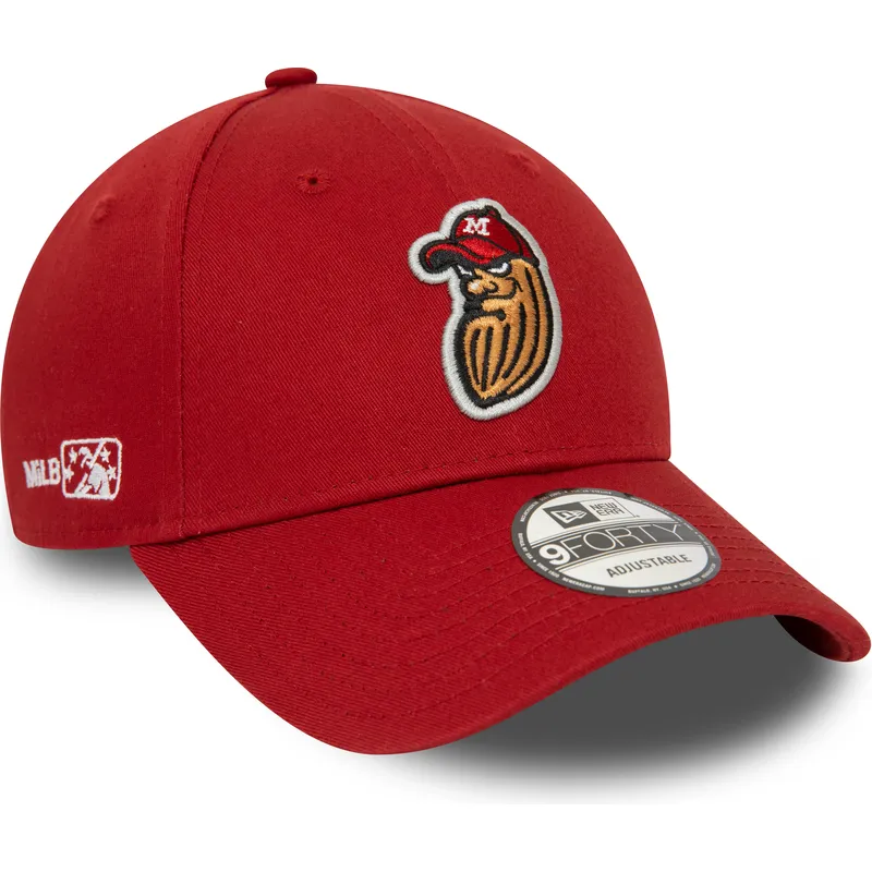 kapa-zaobljena-crvena-podesiv-9forty-minor-league-modesto-nuts-milb-new-era