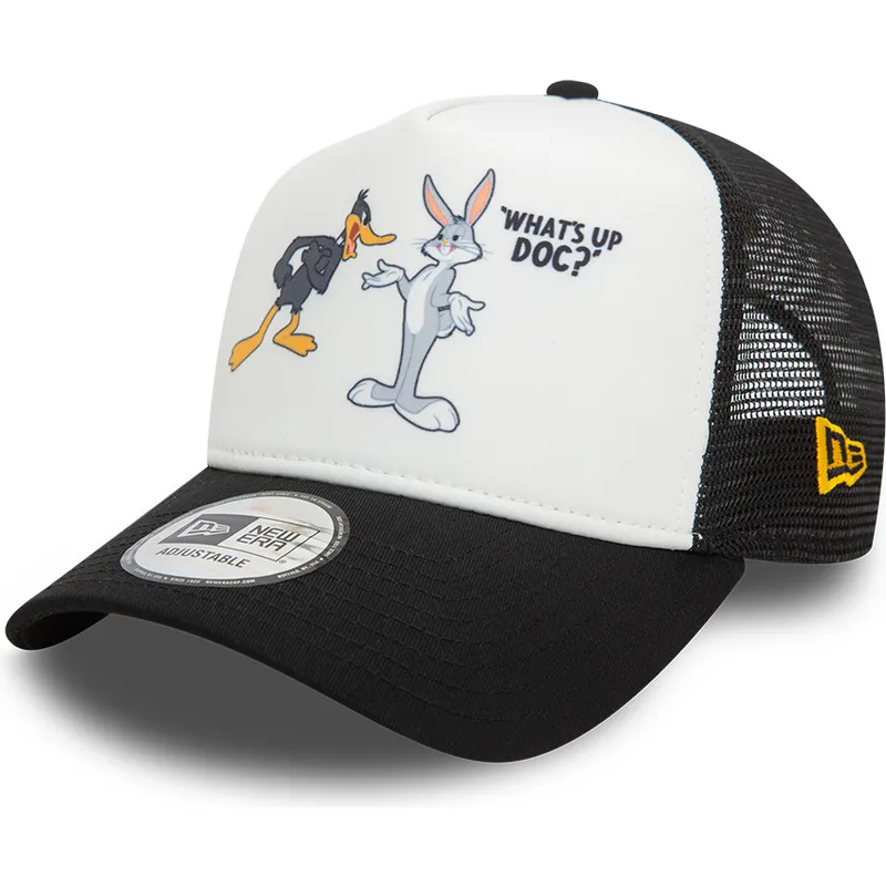 kapa-zaobljena-crna-snapback-a-frame-character-bugs-bunny-y-pato-lucas-looney-tunes-new-era