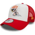 kapa-zaobljena-crvena-snapback-a-frame-character-pato-lucas-y-porky-pig-looney-tunes-new-era