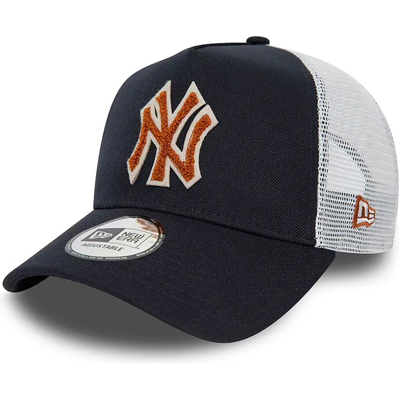 kapa-zaobljena-mornarsko-plava-snapback-a-frame-boucle-new-york-yankees-mlb-new-era