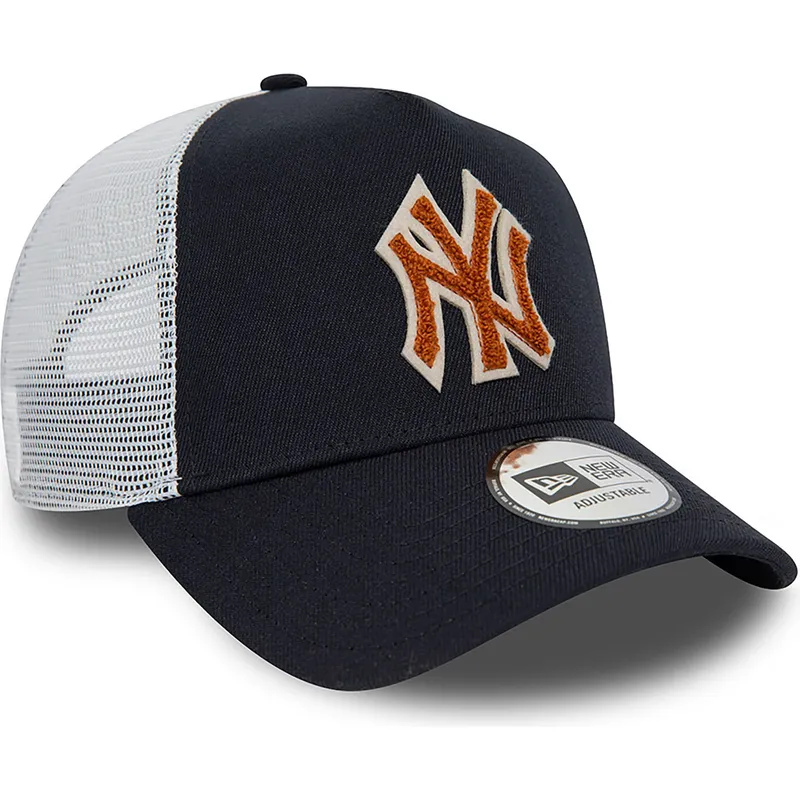 kapa-zaobljena-mornarsko-plava-snapback-a-frame-boucle-new-york-yankees-mlb-new-era