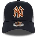 kapa-zaobljena-mornarsko-plava-snapback-a-frame-boucle-new-york-yankees-mlb-new-era