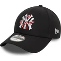 kapa-zaobljena-crna-podesiv-9forty-flower-icon-new-york-yankees-mlb-new-era