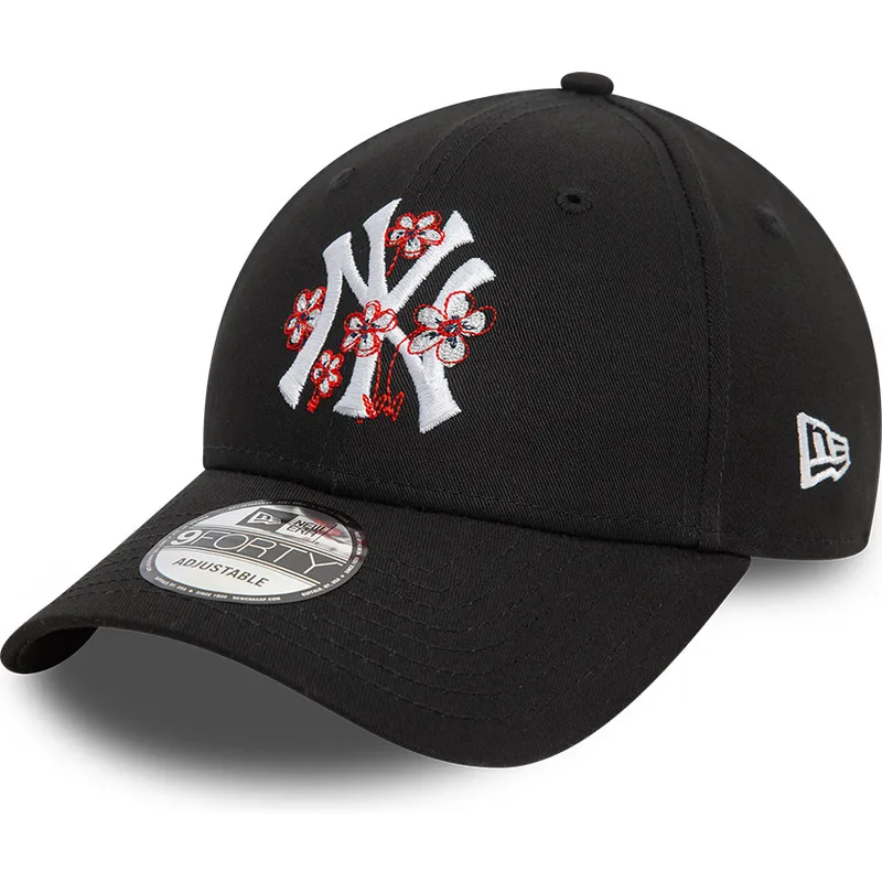 kapa-zaobljena-crna-podesiv-9forty-flower-icon-new-york-yankees-mlb-new-era