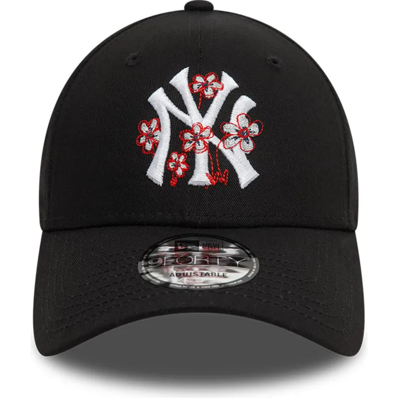 kapa-zaobljena-crna-podesiv-9forty-flower-icon-new-york-yankees-mlb-new-era