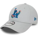 kapa-zaobljena-siva-podesiv-9forty-flower-icon-los-angeles-dodgers-mlb-new-era