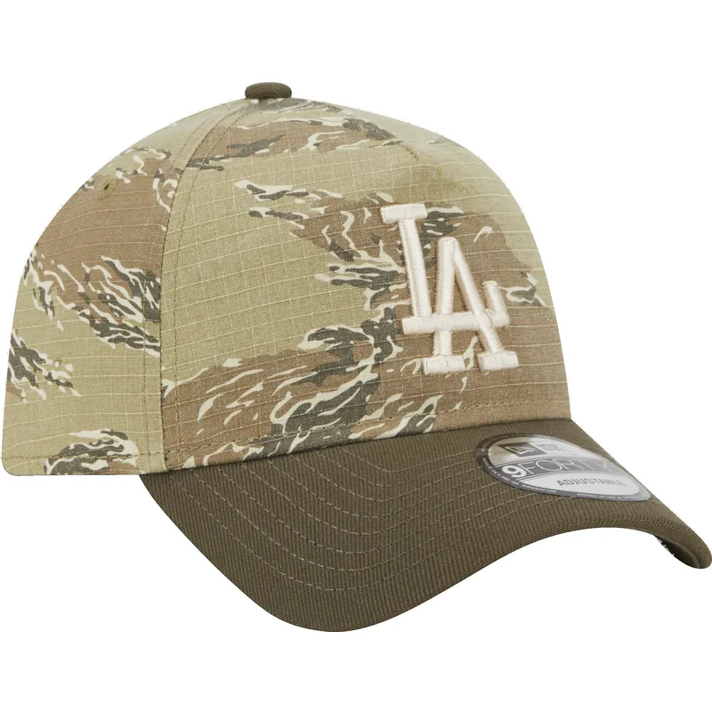 kapa-zaobljena-maskirni-snapback-9forty-a-frame-two-tone-tiger-los-angeles-dodgers-mlb-new-era