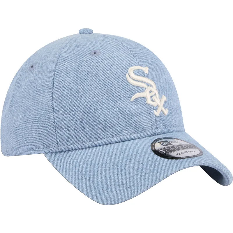 kapa-zaobljena-plava-podesiv-9twenty-washed-denim-chicago-white-sox-mlb-new-era