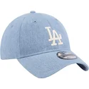 kapa-zaobljena-plava-podesiv-9twenty-washed-denim-los-angeles-dodgers-mlb-new-era