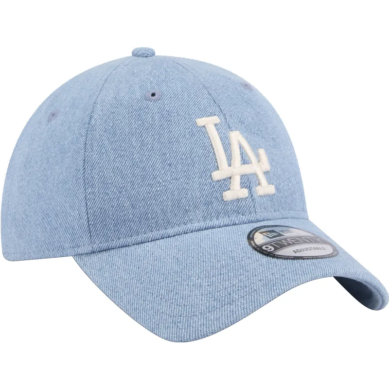 kapa-zaobljena-plava-podesiv-9twenty-washed-denim-los-angeles-dodgers-mlb-new-era