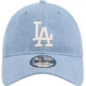 kapa-zaobljena-plava-podesiv-9twenty-washed-denim-los-angeles-dodgers-mlb-new-era