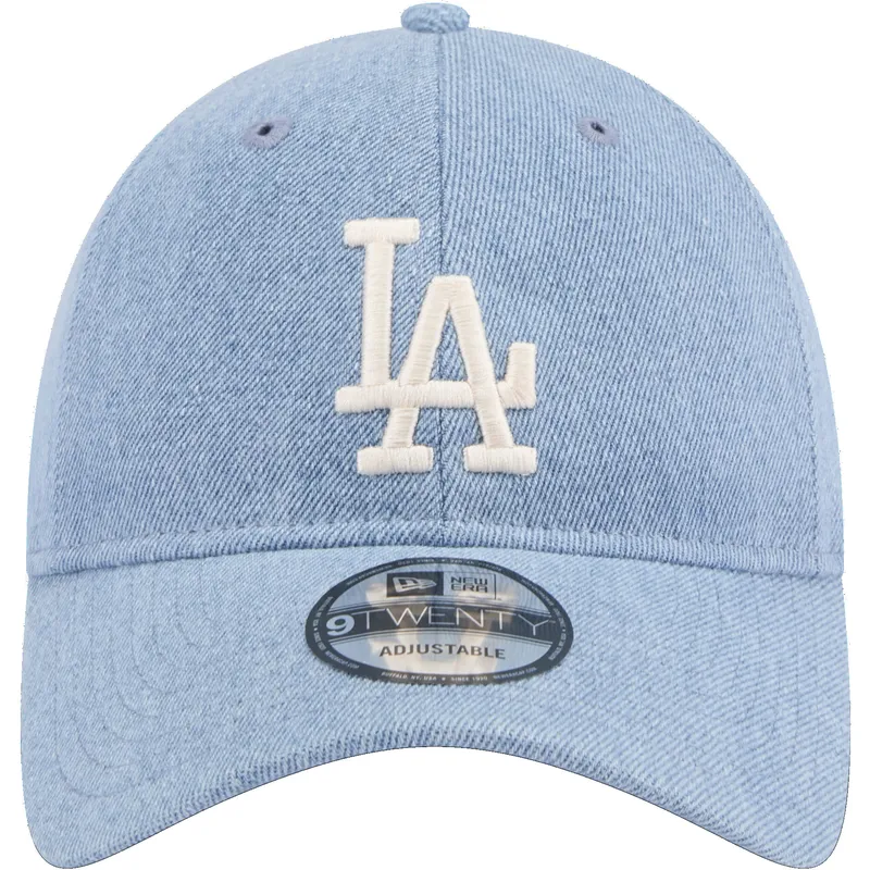 kapa-zaobljena-plava-podesiv-9twenty-washed-denim-los-angeles-dodgers-mlb-new-era