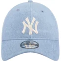 kapa-zaobljena-plava-podesiv-9twenty-washed-denim-new-york-yankees-mlb-new-era