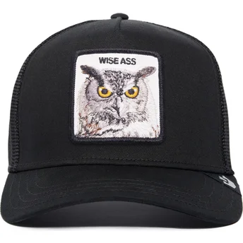 kapa-zaobljena-crna-snapback-wise-ass-owl-the-farm-premium-the-farm-goorin-bros