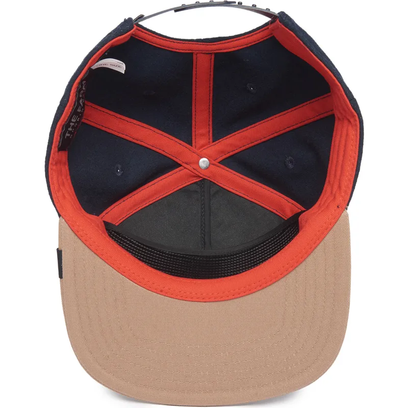 kapa-ravna-mornarsko-plava-snapback-lone-wolf-one-pack-the-farm-flats-the-farm-goorin-bros