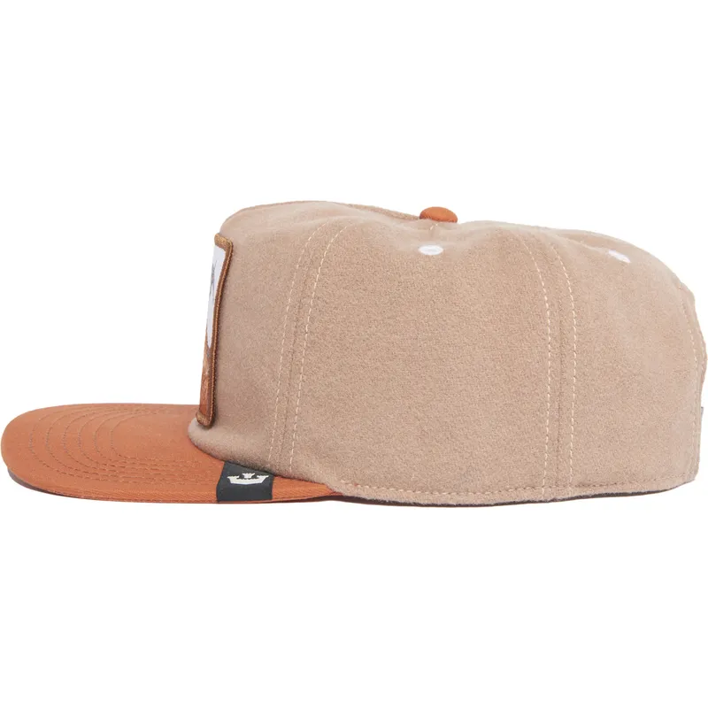 kapa-ravna-smeda-snapback-goat-alpine-base-the-farm-flats-the-farm-goorin-bros