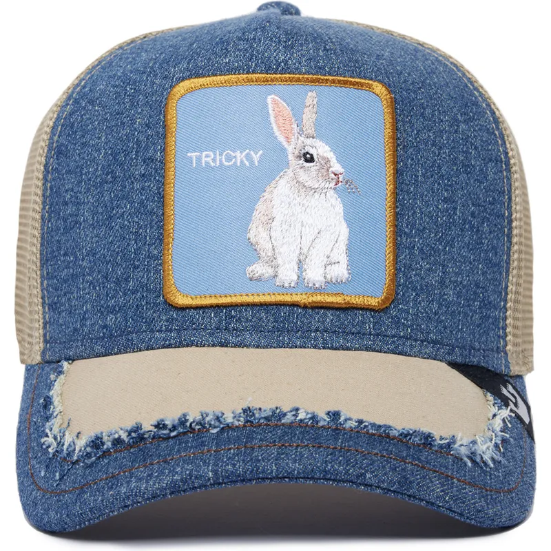 kape-zaobljena-plava-snapback-conejo-tricky-silky-rabbit-the-farm-silky-roots-the-farm-de-goorin-bros