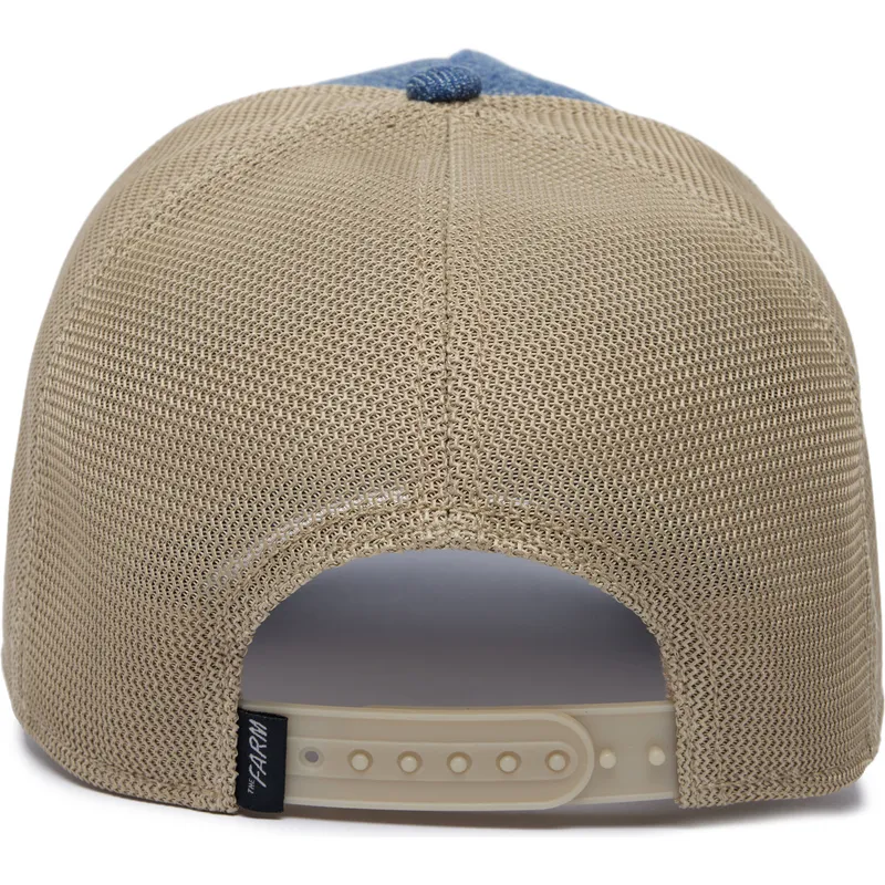 kape-zaobljena-plava-snapback-conejo-tricky-silky-rabbit-the-farm-silky-roots-the-farm-de-goorin-bros