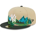 kapa-ravna-smeda-prilagodena-59fifty-team-landscape-new-york-yankees-mlb-new-era