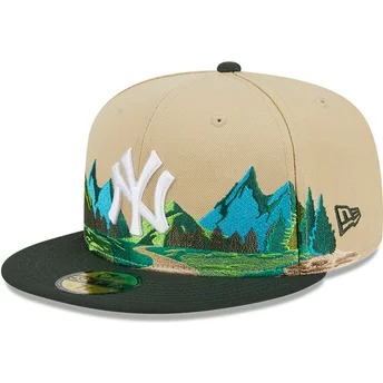 kapa-ravna-smeda-prilagodena-59fifty-team-landscape-new-york-yankees-mlb-new-era