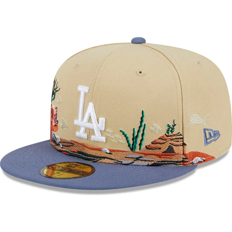 kapa-ravna-smeda-prilagodena-59fifty-team-landscape-los-angeles-dodgers-mlb-new-era