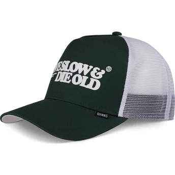 Kape zaobljena zelena snapback Live Slow & Die Old HFT LSDO Djinns