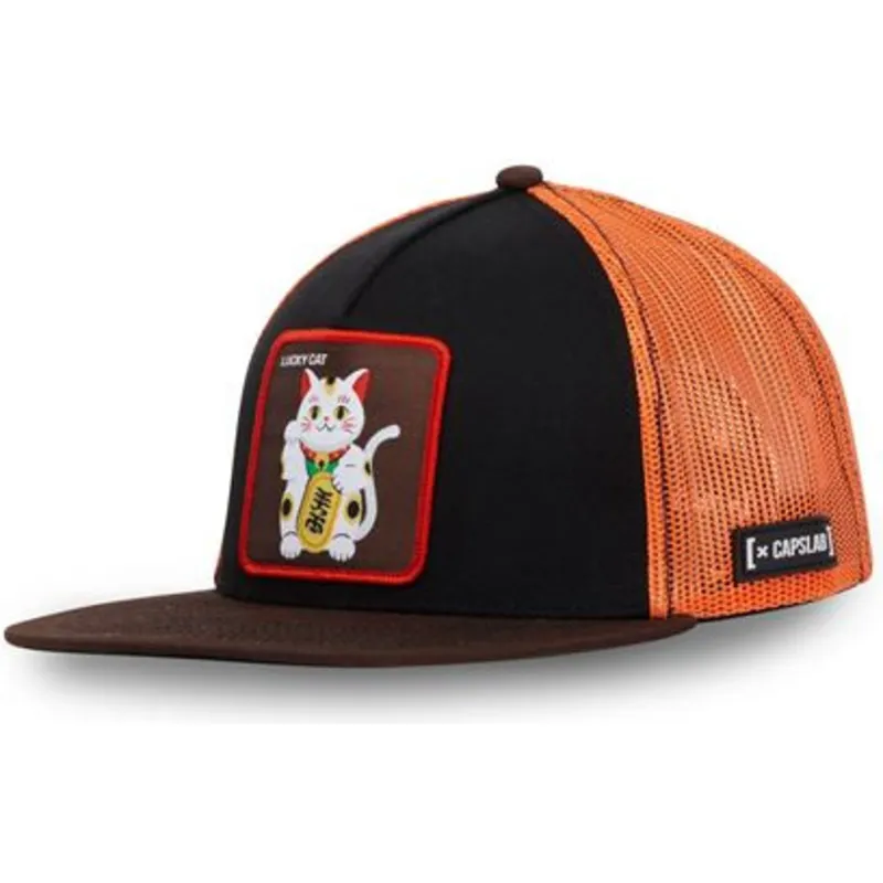 kapa-ravna-crna-snapback-lucky-cat-luc-maneki-neko-capslab