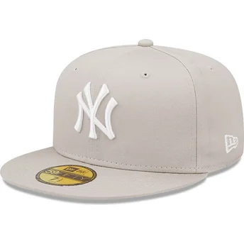 Kape ravna bež prilagođen 59FIFTY League Essential New York Yankees MLB New Era