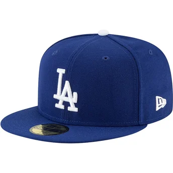 Kapa ravna plava prilagođena 59FIFTY Authentic On Field Game Los Angeles Dodgers MLB New Era