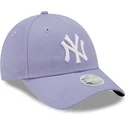 kapa-zaobljena-ljubicasta-podesiv-9forty-league-essential-new-york-yankees-mlb-new-era