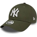 kape-zaobljena-zelena-podesiva-traka-9forty-league-essential-new-york-yankees-mlb-new-era