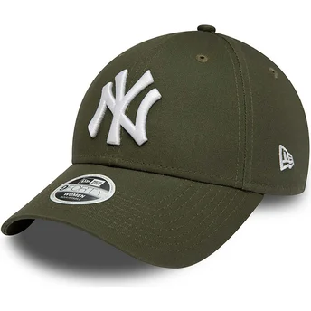 Cap zaobljena green adjustable strap 9FORTY League Essential New York Yankees MLB New Era