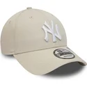 cap-zaobljena-beige-adjustable-strap-9forty-repreve-league-essential-new-york-yankees-mlb-new-era