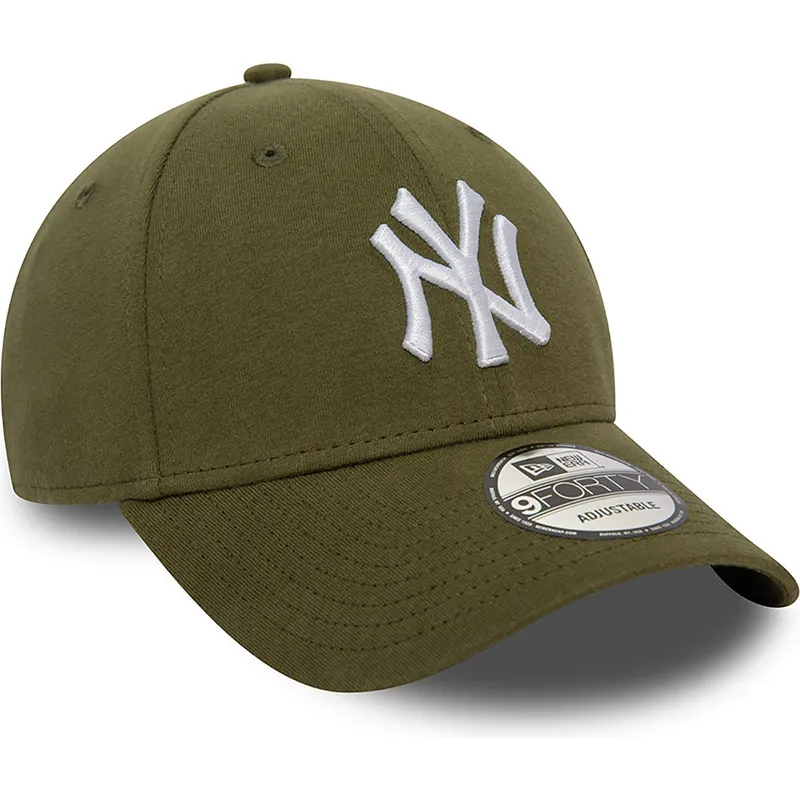 kapa-zaobljena-zelena-podesiv-9forty-jersey-essential-new-york-yankees-mlb-new-era