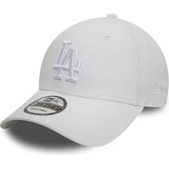 Cap zaobljena white adjustable strap 9FORTY League Essential Los Angeles Dodgers MLB New Era