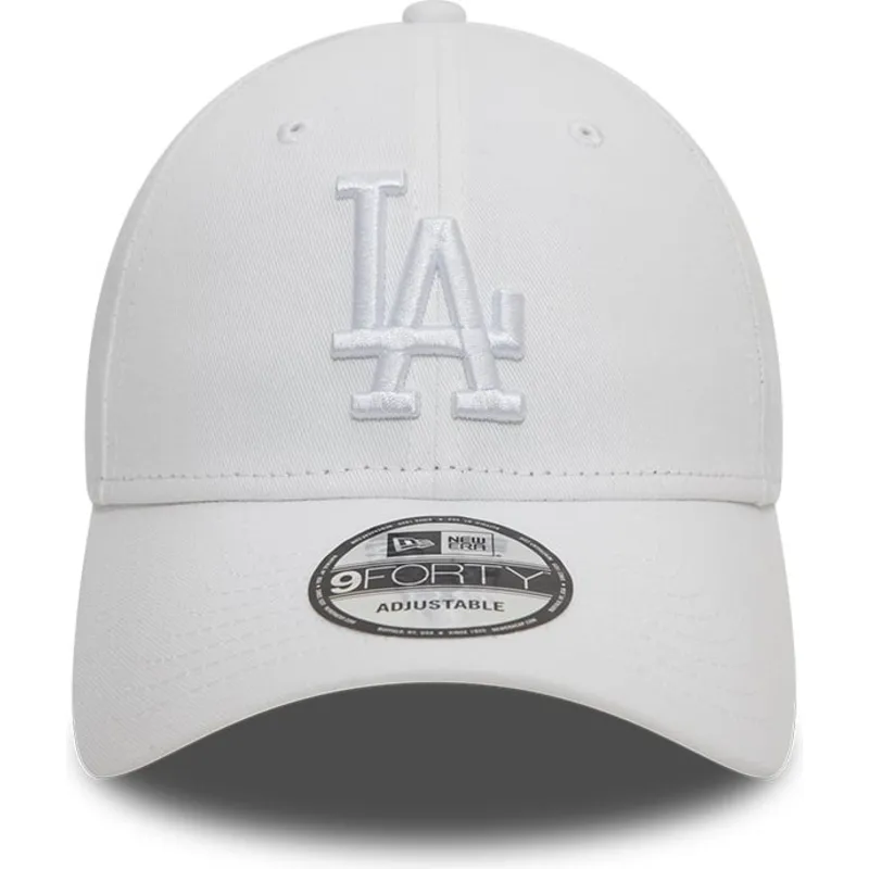 cap-zaobljena-white-adjustable-strap-9forty-league-essential-los-angeles-dodgers-mlb-new-era