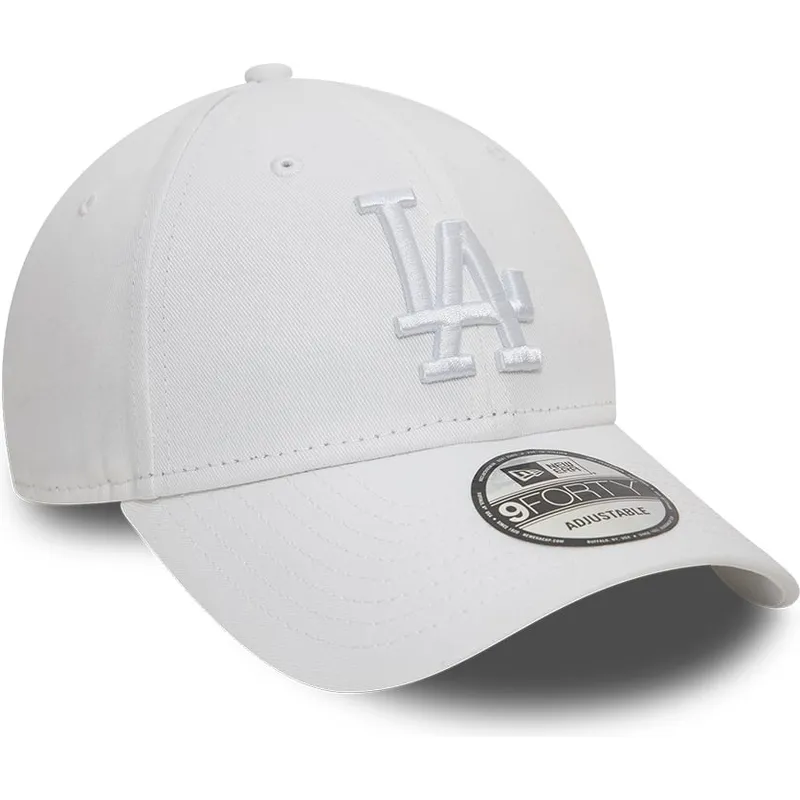 kapa-zaobljena-bijela-podesiv-9forty-league-essential-los-angeles-dodgers-mlb-new-era
