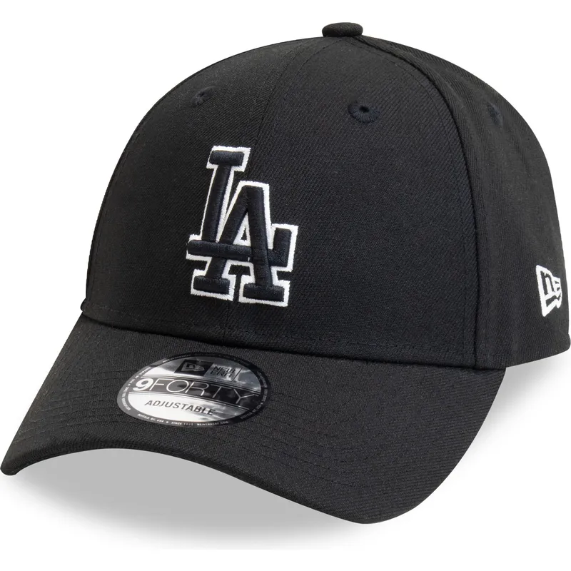 kapa-zaobljena-crna-podesiv-9forty-pop-outline-los-angeles-dodgers-mlb-new-era