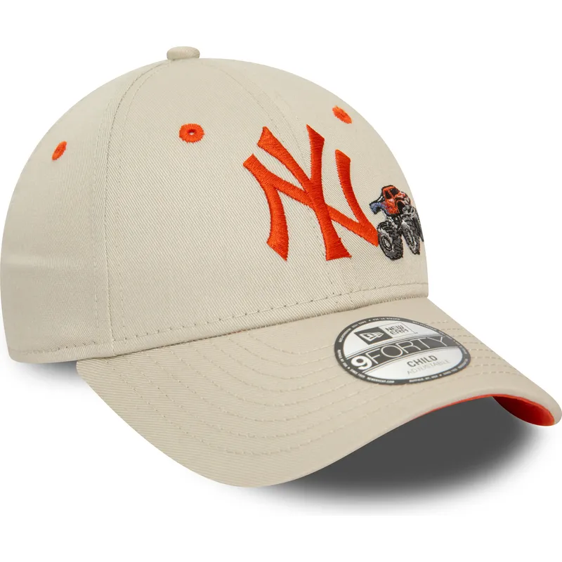kapa-zaobljena-bez-podesiv-za-djecu-9forty-graphic-monster-truck-new-york-yankees-mlb-new-era