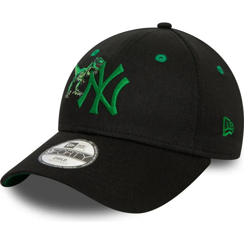 kapa-zaobljena-crna-podesiv-za-djecu-9forty-graphic-new-york-yankees-mlb-new-era